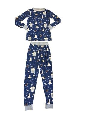 Whimsical Threads Children's Snowman & Winter Print Pajama Set